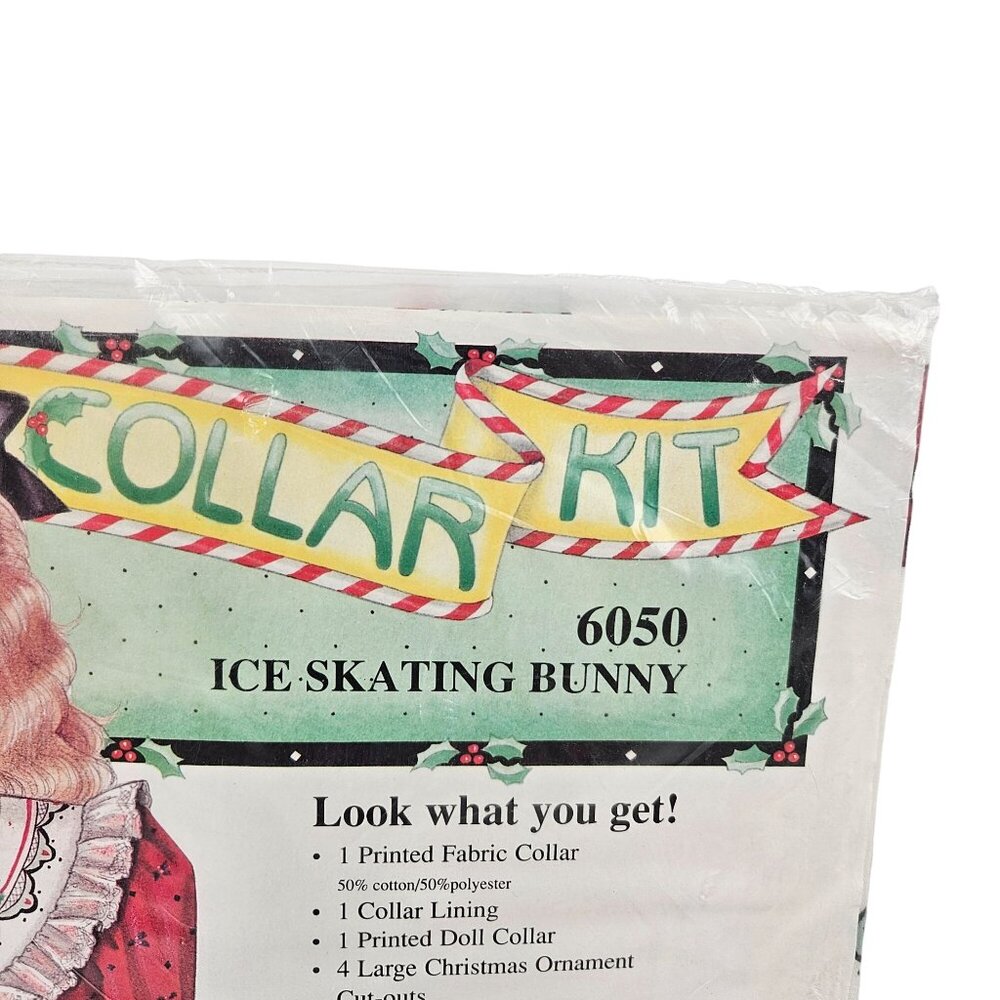 Daisy Kingdom Honey Bunny Collar Kit Ice Skating Bunny 6050 Vintage Sealed - Picture 2 of 9